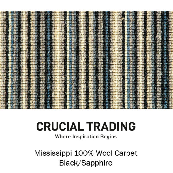 Mississippi Stripe Sapphire Carpet