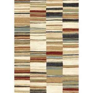 Woodstock Beige Striped Rug
