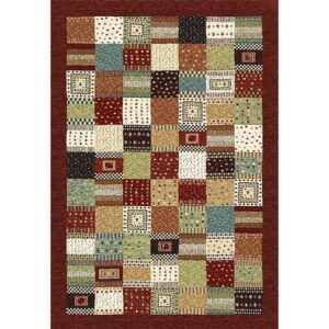 Woodstock Red Patchwork Rug