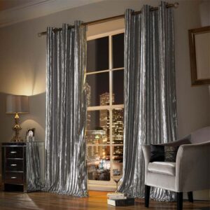 Iliana Silver Curtains